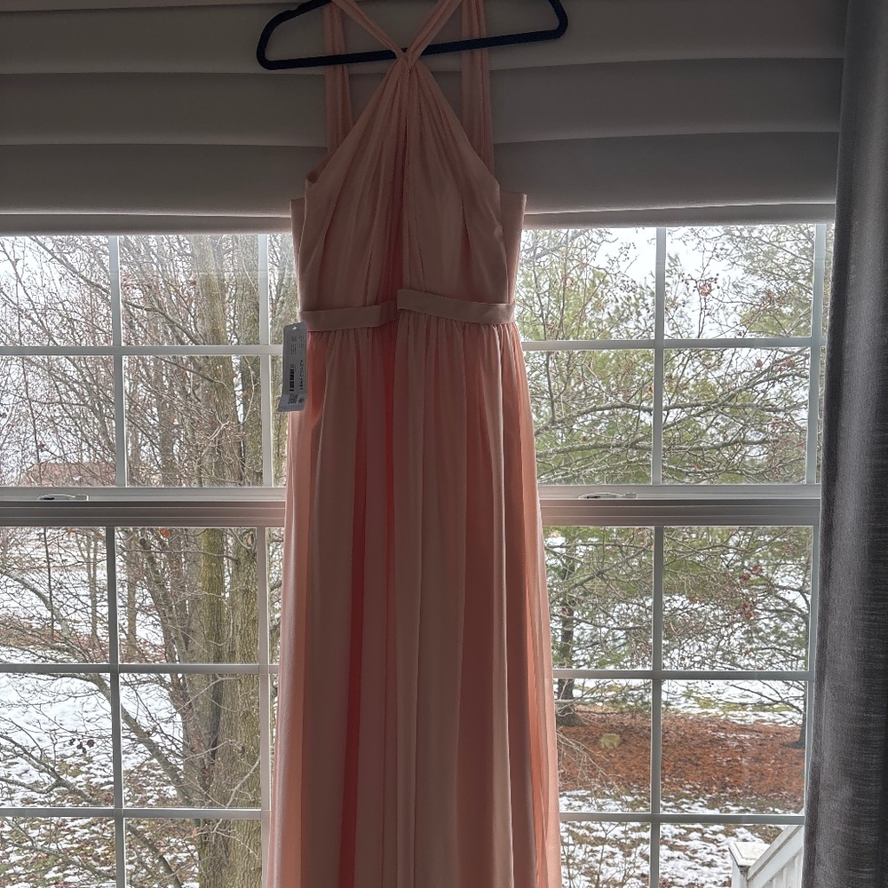 Azazie Jacey petal pink dress